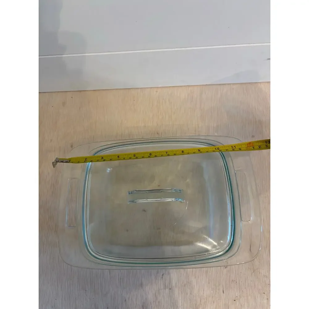 Vintage Pyrex 2 Qt (1.9 L) Easy Grab Clear Baking Dish #C024 Lid #C624 Casserole